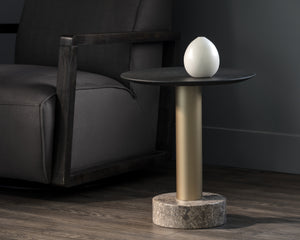 Monaco End Table  Gold