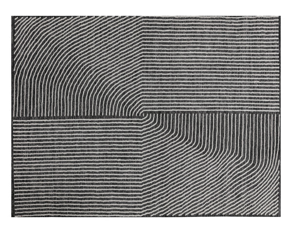 Serene Handwoven Rug  Black / White 9' X 12'