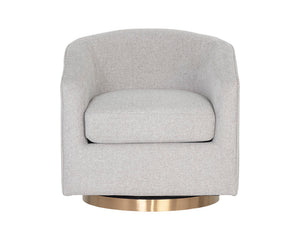 Hazel Swivel Lounge Chair  Gold