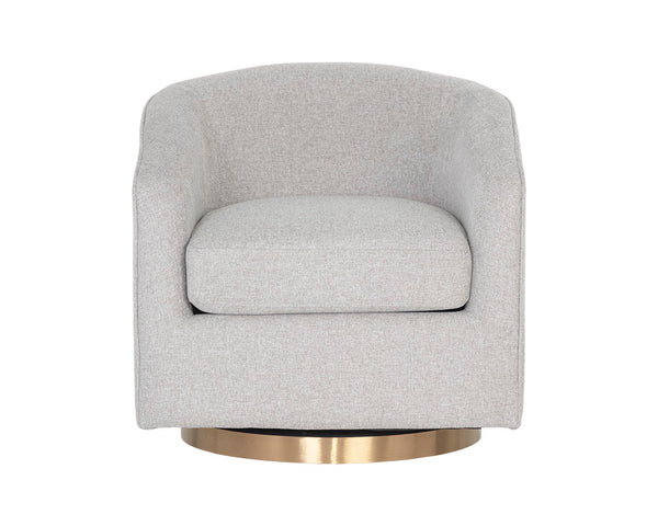 Hazel Swivel Lounge Chair  Gold