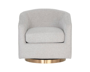 Hazel Swivel Lounge Chair  Gold