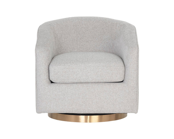 Hazel Swivel Lounge Chair  Gold