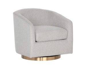 Hazel Swivel Lounge Chair  Gold