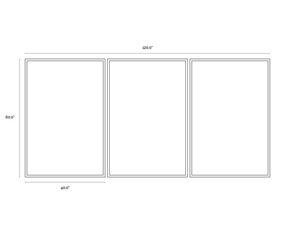 Sierra Nights (Set Of 3)  40" X 60"  Black Frame