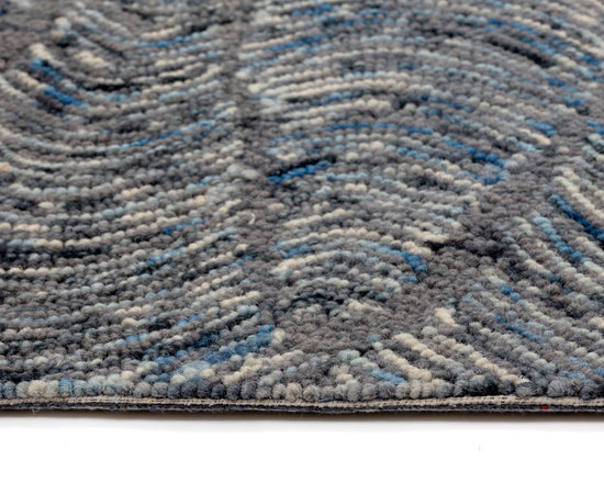 Corfu Handtufted Rug  Blue / Charcoal  9' X 12'