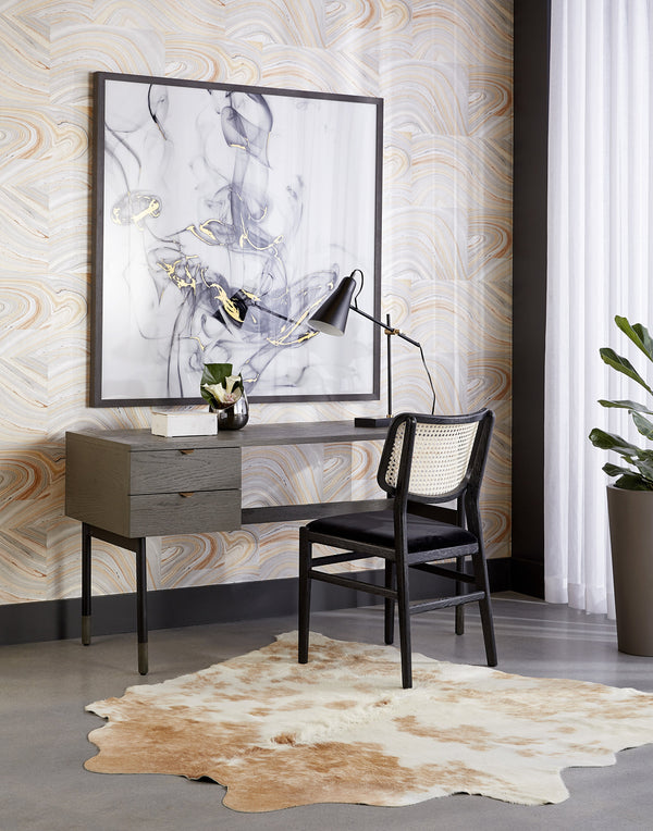 Smoldering  48" X 48"  Charcoal Frame