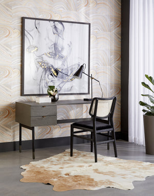 Smoldering  48" X 48"  Charcoal Frame