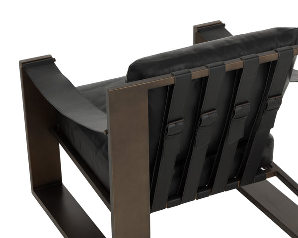 Berke Lounge Chair  Antique Bronze