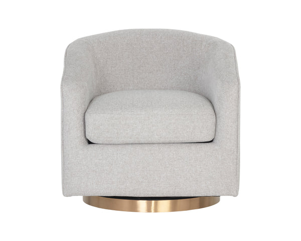 Hazel Swivel Lounge Chair  Gold