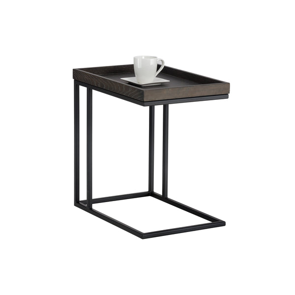 Arden C Shaped Side Table  Black