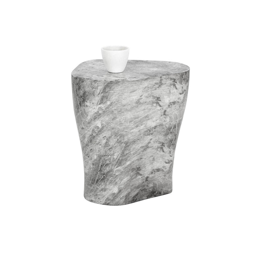 Dali End Table Large  Marble Look