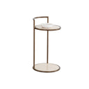 Parga End Table  Rustic Bronze