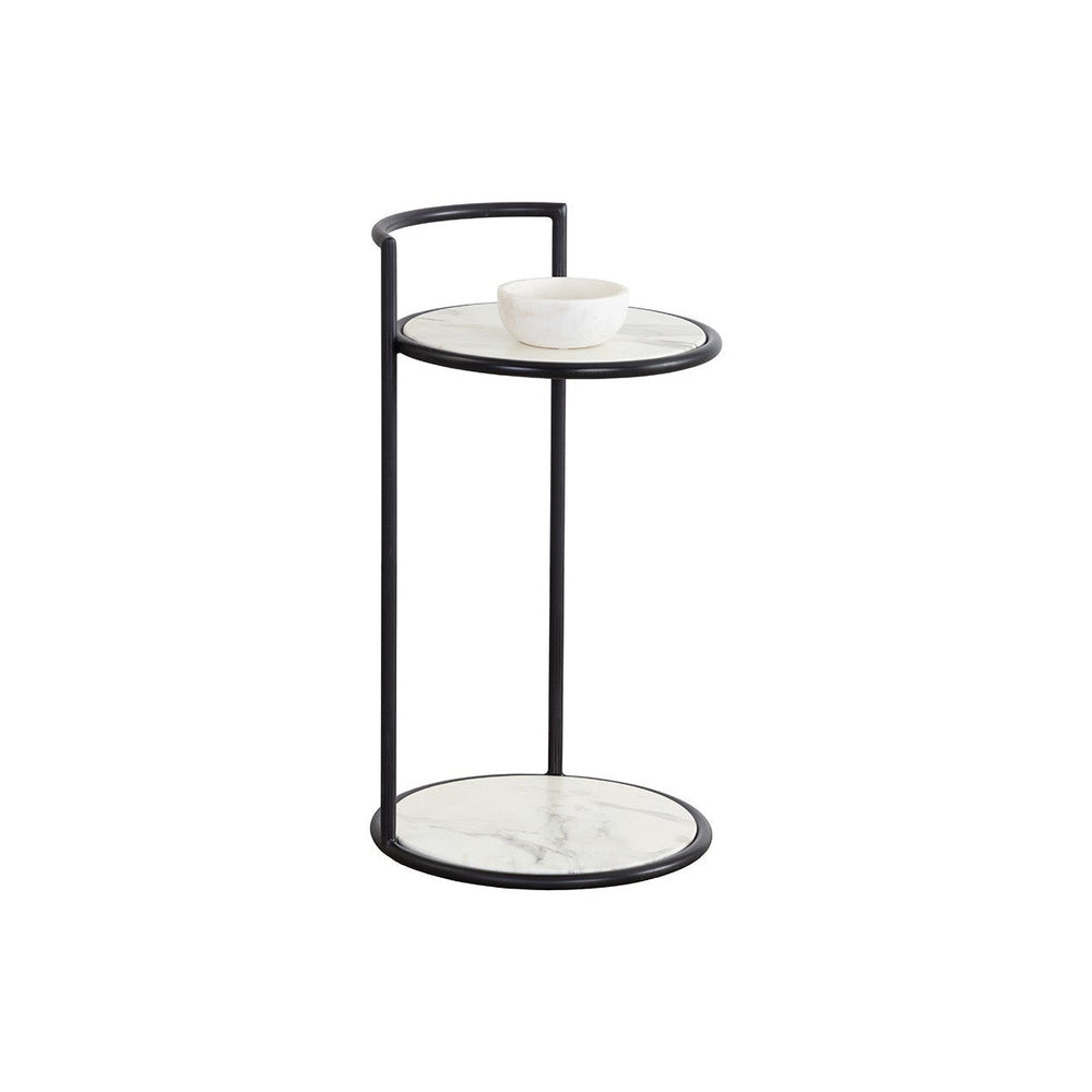 Parga End Table  Black