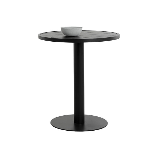 Merano Bar Table Round - Black