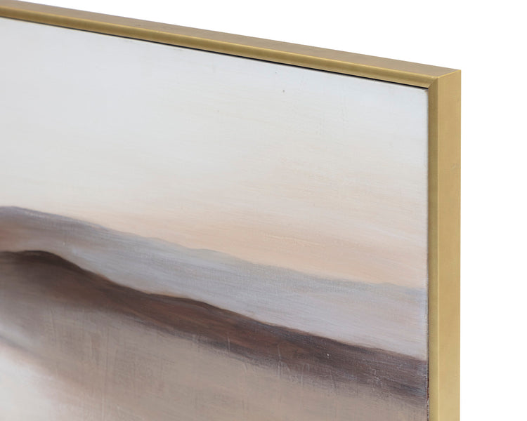 Desert Sands  72" X 30"  Gold Floater Frame