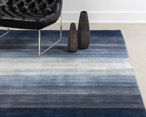 Lagos Handloomed Rug  Blue  5' X 8'