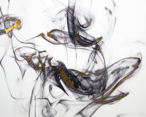 Smoldering  48" X 48"  Charcoal Frame