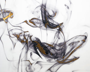 Smoldering  48" X 48"  Charcoal Frame