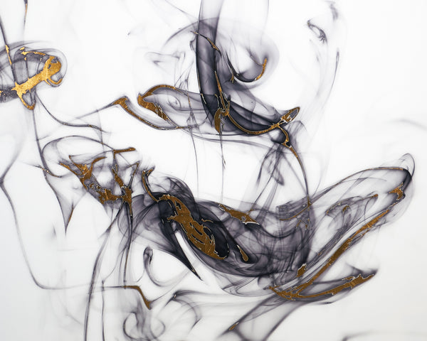 Smoldering  48" X 48"  Charcoal Frame