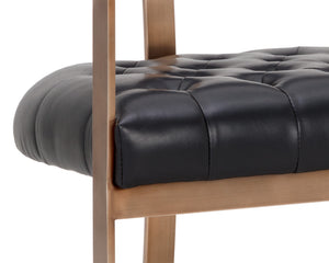 Beaumont Dining Armchair  Antique Brass