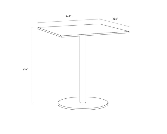 Enco Bistro Table Square - 24"W