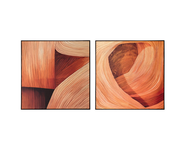 Canyon Dreams Ii  48" X 48"  Black Floater Frame