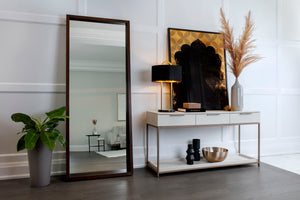 Rebel Console Table With Drawers  Champagne Gold