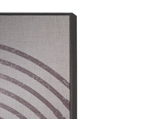 Vinyl Dreams (Set Of 2)  48" X 48"  Distressed Brown Floater Frame