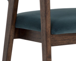 Milton Dining Armchair  Smoke Acacia