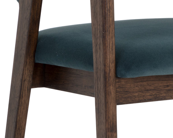 Milton Dining Armchair  Smoke Acacia