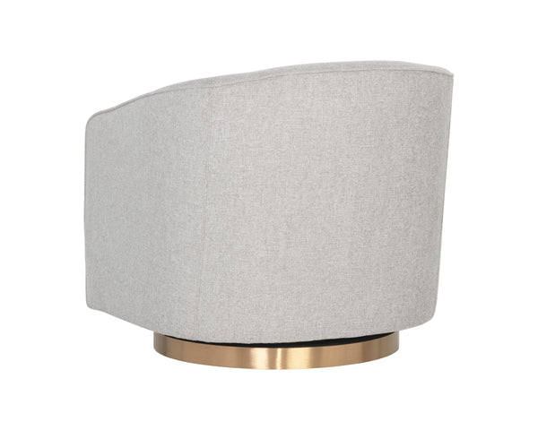 Hazel Swivel Lounge Chair  Gold