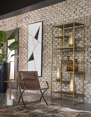 Geometric Relation  72" X 30"  Black Floater Frame