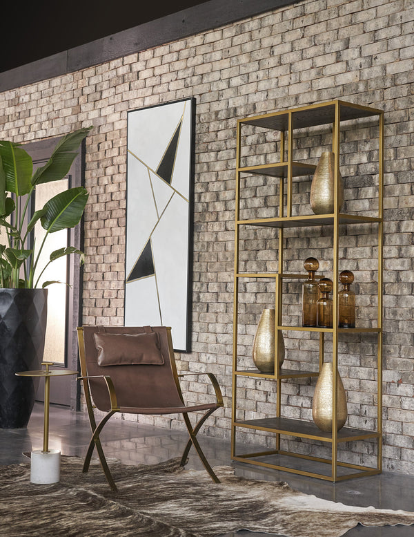 Geometric Relation  72" X 30"  Black Floater Frame