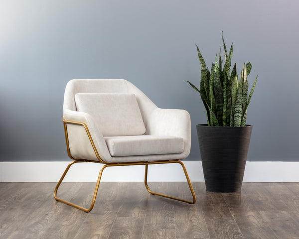 Watts Lounge Chair  Gold