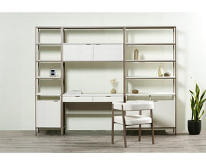 Ambrose Modular Bookcase Small  Champagne Gold