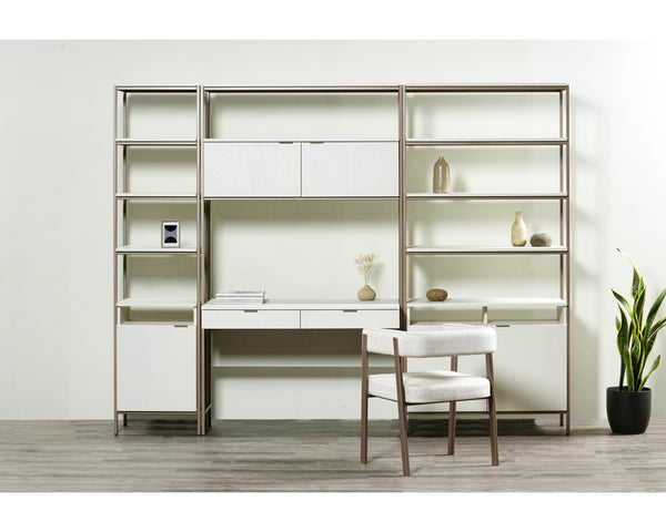 Ambrose Modular Bookcase Small  Champagne Gold