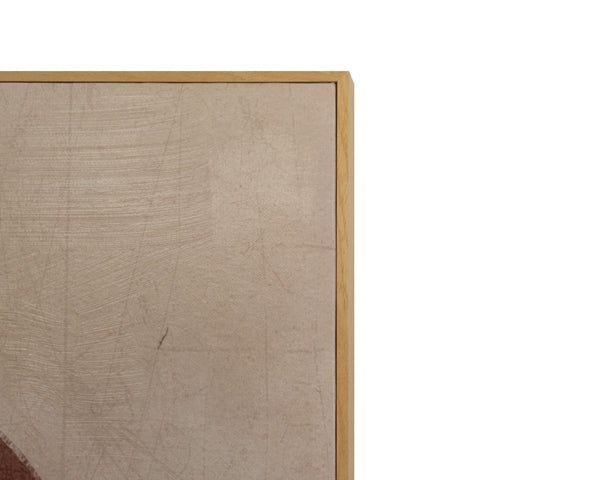 Two Stories (Set Of 2)  36" X 72"  Natural Floater Frame