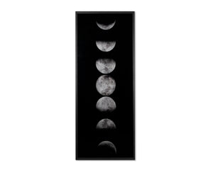 Moon Phases  72" X 30"  Charcoal Frame