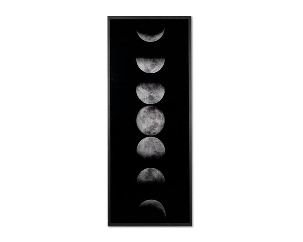 Moon Phases  72" X 30"  Charcoal Frame