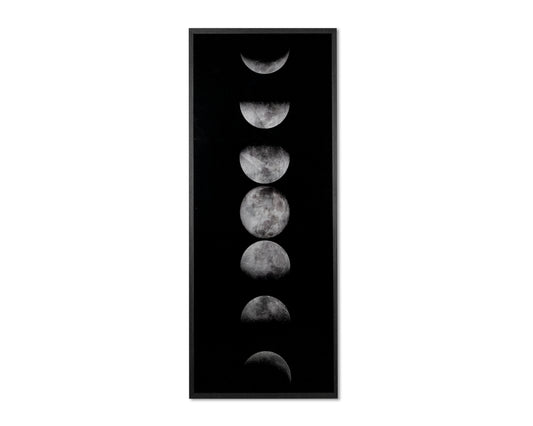 Moon Phases  72" X 30"  Charcoal Frame