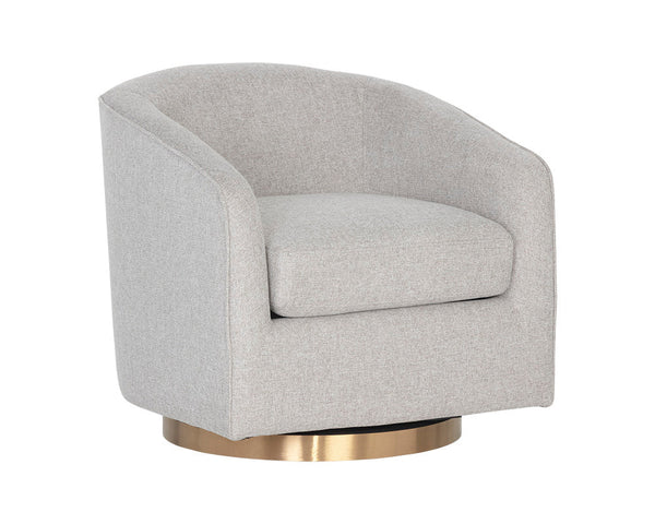 Hazel Swivel Lounge Chair  Gold