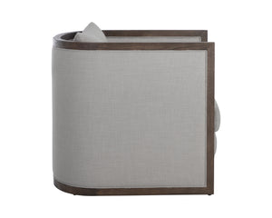 Chloe Lounge Chair  Distressed Brown