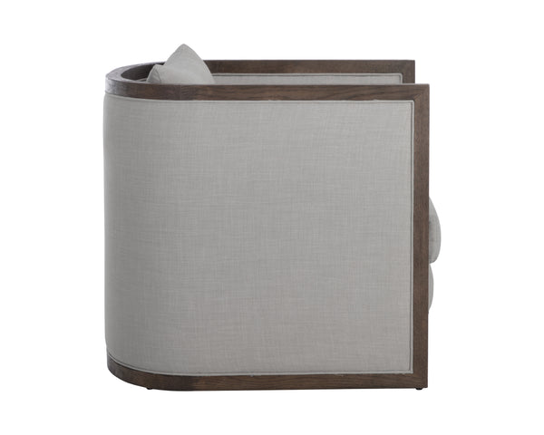 Chloe Lounge Chair  Distressed Brown