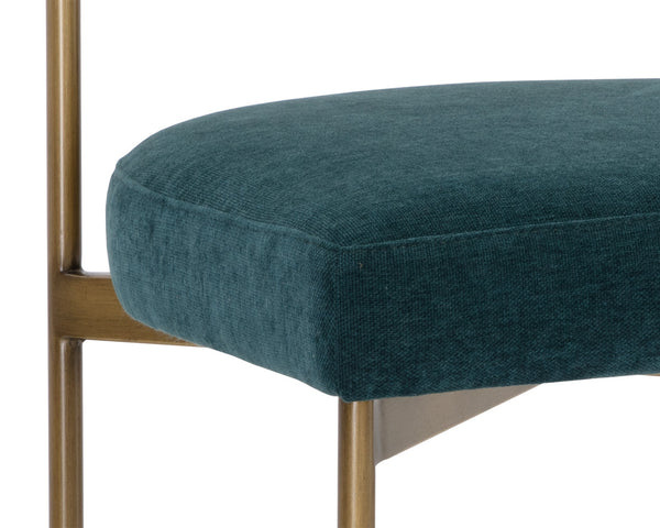 Seneca Dining Chair  Antique Brass  | Set of 2