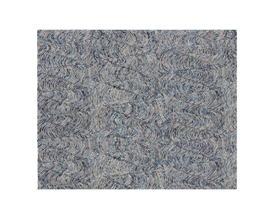 Corfu Handtufted Rug  Blue / Charcoal  8' X 10'