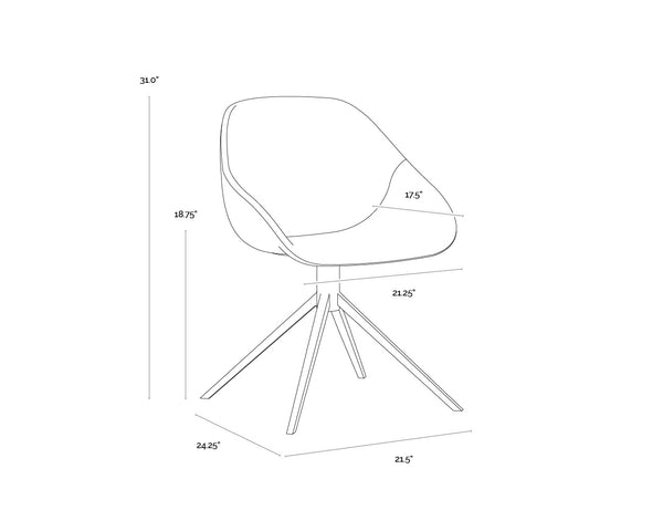 Mccoy Swivel Dining Chair