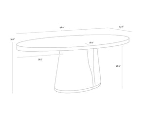 Tasmin Dining Table - 98"