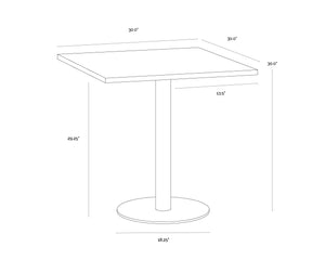 Claudia Bistro Table - 30"