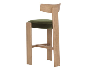 Horton Barstool  Rustic Oak