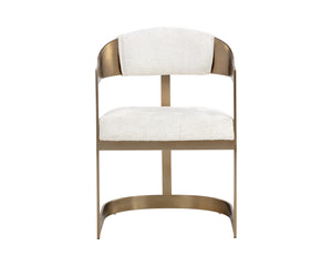 Beaumont Dining Armchair  Antique Brass
